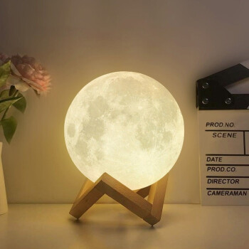 月球灯3d打印小夜灯充电氛围灯